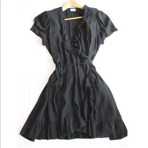 Aritzia Sunday Best Ruffle Wrap Dress, L